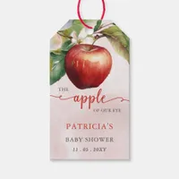 Apple of Our Eye Fall Girl Baby Shower Gift Tags