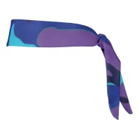 Blue and Purple Camouflage Tie Headband