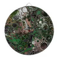 Brown, Green, Black and White Nature Colors Dart Board