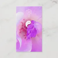 *~*  Fuchia Pink Lavender Violet Rose Floral Business Card