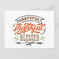 thankful grateful blessed thanksgiving holiday