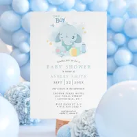 Elephant It’s a Boy Baby Shower Invitation