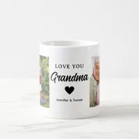 Modern Collage Photo Love You Grandma Best Gift Coffee Mug