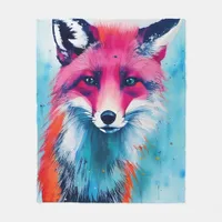 Red Fox Fleece Blanket