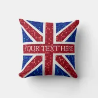 Union Jack Flag Great Britain Throw Pillow