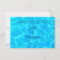  Azure Turquoise Bleu Water Reflection Minimalism Save The Date