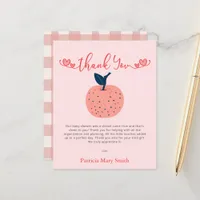 Budget Apple of our Eye Baby Shower Thank You Card