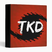 Red and Black TKD Hurricane Binder