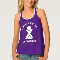 Geometric Angel Indigo Chakra Name Purple Tank Top