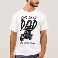 Biker Dad | Father's Day | Light Base Basic T-Shirt