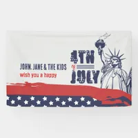 Iconic Salute to Liberty, 4th of July Banner