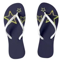 Stellar Gold Flip Flops