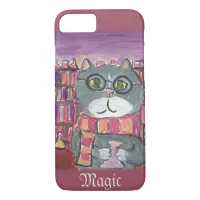 Magical Potions Academic Wizard Cat Art iPhone 8/7 Case