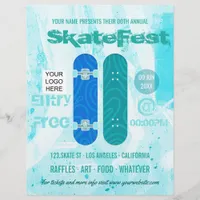 Skateboard Event Advertisement add photo and logo Flyer