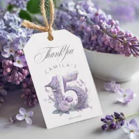 Fairytale Garden Quinceanera Lavender/Lilac ID1030 Gift Tags