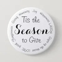 Tis the Season Christmas Inspirational Button