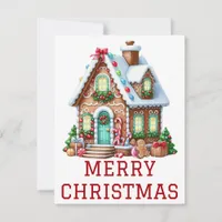 Gingerbread House Christmas Card