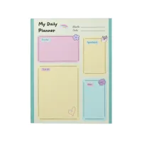 Colorful Pastel Kawaii Cute Daily Planner Notepad