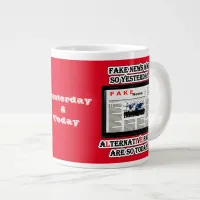 Fake News and Alternative Facts Jumbo Mug