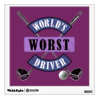 World's Worst Driver WWDc Wall Decal