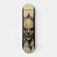 Scary Clown Skateboard