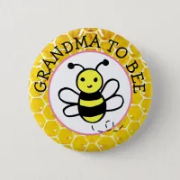 Grandma to Bee Boy's Baby Shower Button