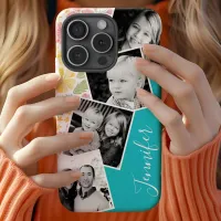 Floral Instagram Filmstrip Photo Collage Name iPhone XS Max Case