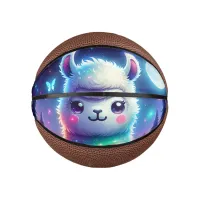 Cute Colorful Llama Holographic | Mini Basketball