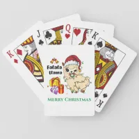 Christmas Llama Playing Cards