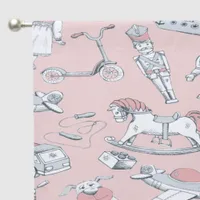 Vintage Toy Pattern Pink/Gray ID783 Blackout Curtains