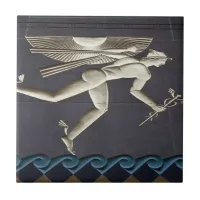 Hermes - Herald of the Greek Gods in NYC Ceramic Tile