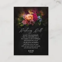 Sultry Nights Floral Wedding Wishing Well V3 ID829 Enclosure Card