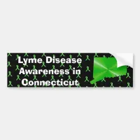 Lyme Disease Awareness in Connecticut Bumper Bumper Sticker