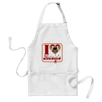 I Love Nostalgia Fun Flashback Happy Motto Adult Apron