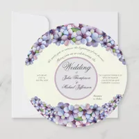 Romantic and Poetic Pastel Lilac Watercolor Invitation