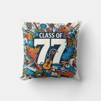 Arts high school class of 77 throw pillow