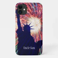 Personalized 4th of July Fireworks iPhone 11 Case