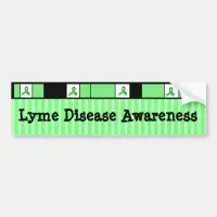 Lyme Disease Awareness Ribbons Bumper Sticker