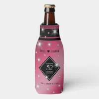 Elegant 52nd Star Ruby Wedding Anniversary Bottle Cooler