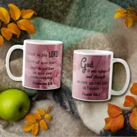 Blossom of Faith: Pink Peony Scripture Mug