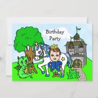 Little Prince Fairy Tale Birthday Party Invitation