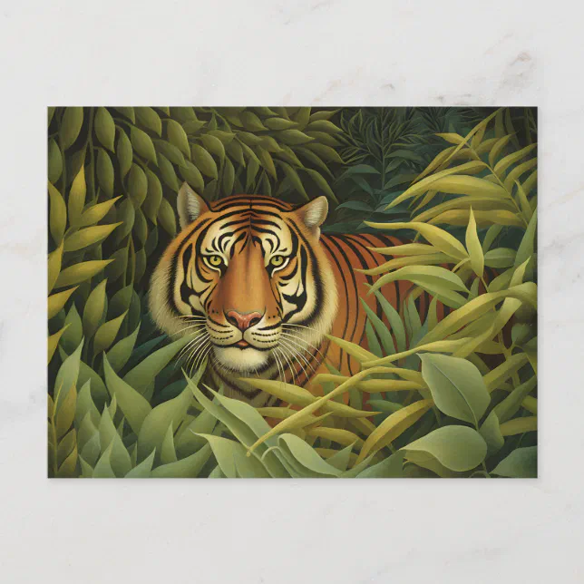 Bengal Tiger Digital Art Postcard