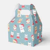 French Bulldog Frenchie Christmas Pattern Favor Boxes