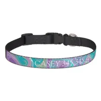 Personalized Name and Phone Number purple and blue Pet Collar