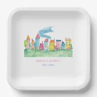 It Takes A Village Adoption Foster IVF Baby Shower Paper Plates