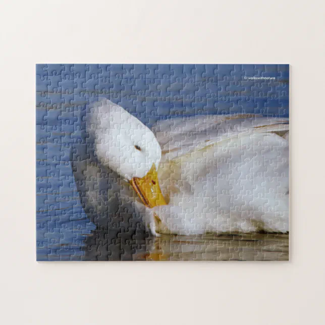 Peking Duck Smiling a Mona Lisa Smile in the Sun Jigsaw Puzzle