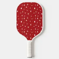 Christmas Trees and Snowflakes Pickleball Paddle