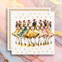 Nine Ladies Dancing | Twelve Days of Christmas Holiday Card