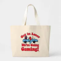 Fun Get In Loser Going Gaming Cartoon Large Tote Bag