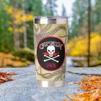 Personalized Pirate Captain Insulated Tumbler